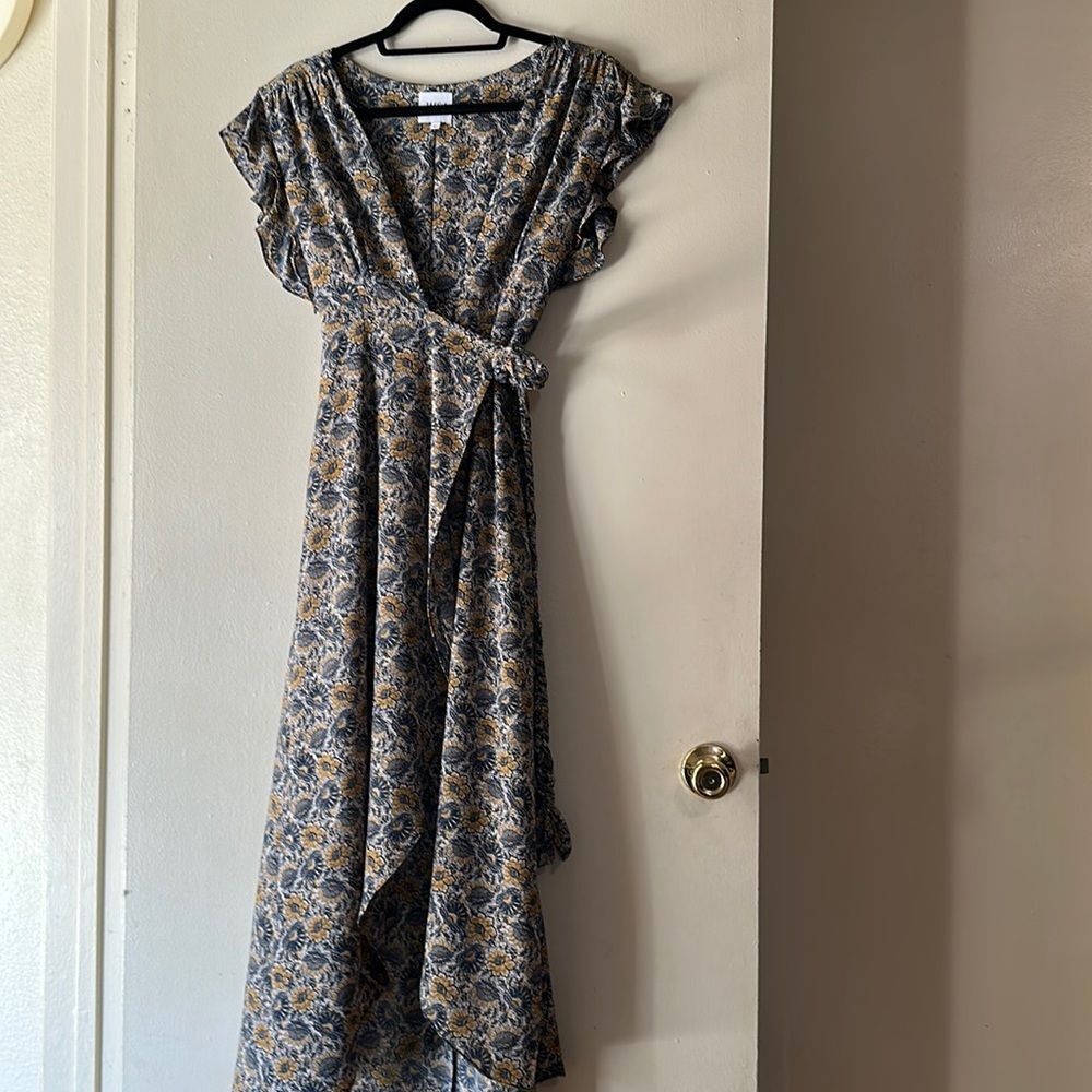 MISA Los Angeles wrap floral dress - Picture 2 of 8